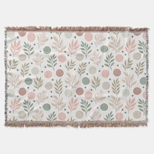 Couverture de jeté confortable avec motif classiqu (Devant)