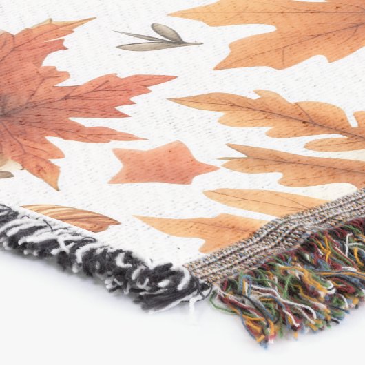 Couverture de jeté de citrouille d'automne – Citro (Coin)