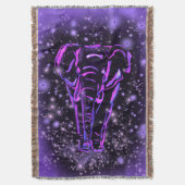 Couverture de jeton d'éléphant violet (devant Vertical)