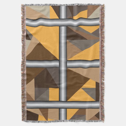 Couverture de jeton en coton barrée (devant Vertical)