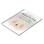 Couverture de journal de gratitude et de mémoire p (Côté gauche)