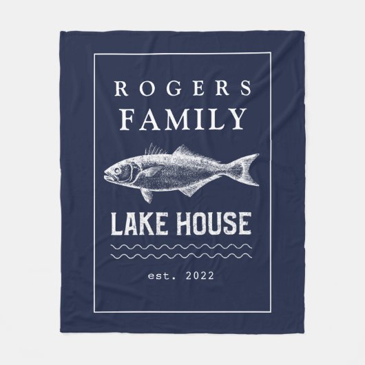 Couverture de la flotte bleu rustique marine perso (Devant)