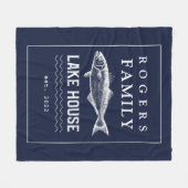 Couverture de la flotte bleu rustique marine perso (Devant (Horizontal))