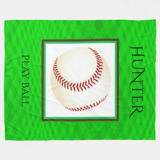 Couverture de la flotte de baseball avec nom perso (Devant (Horizontal))