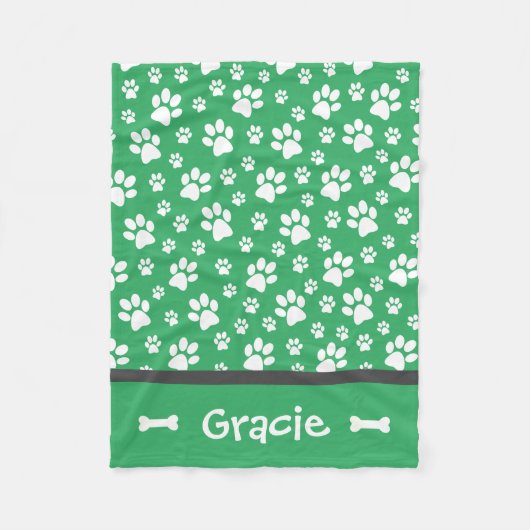 Couverture de la flotte de chiens Empreintes de pa (Devant)