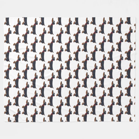 Couverture de la flotte de Dachshund (Devant (Horizontal))