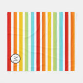 Couverture de la flotte de monogramme à arc-en-cie (Devant (Horizontal))