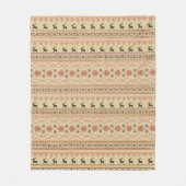 Couverture de la flotte de Motif de rennes de Noël (Devant)