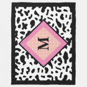 Couverture de la flotte de Motif Monogramme (Devant)