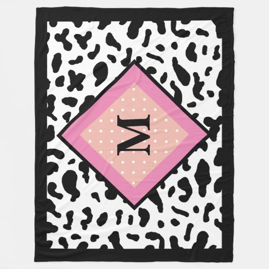 Couverture de la flotte de Motif Monogramme (Devant)