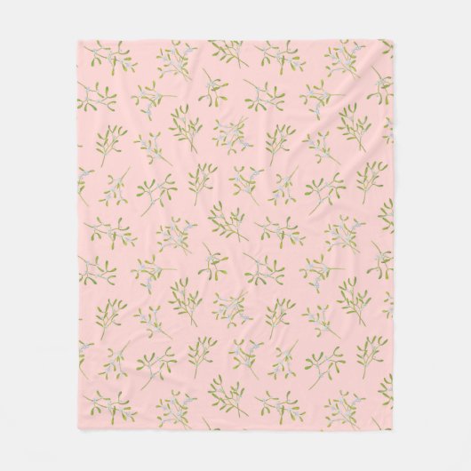 Couverture de la flotte d'hiver rose Mistletoe (Devant)