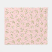 Couverture de la flotte d'hiver rose Mistletoe (Devant (Horizontal))