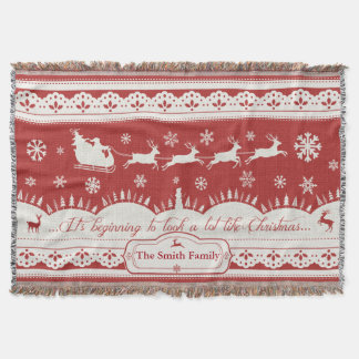 Couverture de la jambe à bascule de Noël Père Noël