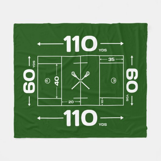 Couverture de lacrosse - conception de champ de (Devant (Horizontal))