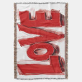 Couverture de lancer AMOUR, cadeau de décoration i (devant Vertical)