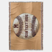 Couverture de lancer de baseball vintage VOTRE TEX (devant Vertical)
