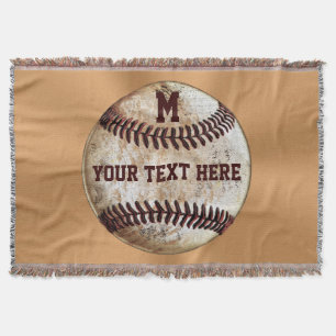 Couverture de lancer de baseball vintage VOTRE TEX