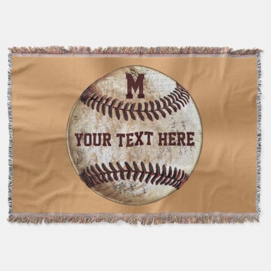 Couverture de lancer de baseball vintage VOTRE TEX (Devant)