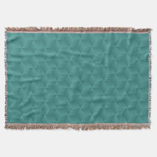 Couverture de lancer sarcelle avec un motif de cub (Devant)