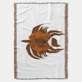 Couverture de lancer visage de lion (devant Vertical)