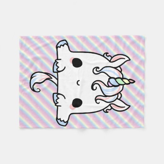Couverture de licorne de Kawaii (Devant (Horizontal))