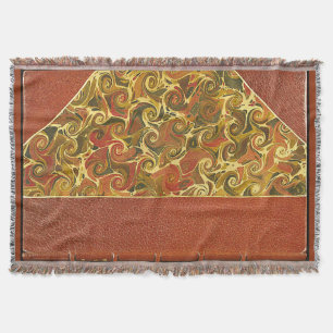 Couverture de livre antique, motif de tourbillon o