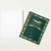 Couverture de livre classique Gold Green Foliage O (Devant avec enveloppe)