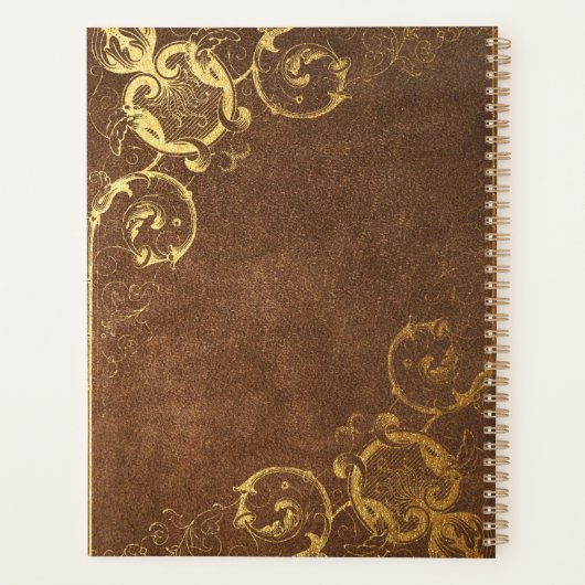 Couverture de livre doré antique dorée (Dos)