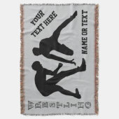 Couverture de lutte avec vos COULEURS et votre (devant Vertical)