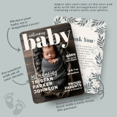 Couverture de magazine Faire-part de naissance ten