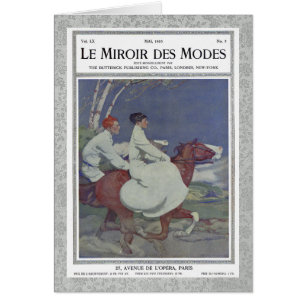 Couverture de magazine française vintage avec