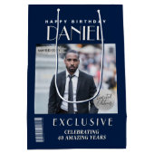 Couverture de magazine personnalisée Sac cadeau d' (Dos)