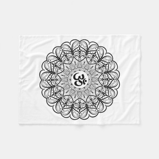 Couverture de mandala de symbole de l'OM (Devant (Horizontal))