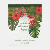 Couverture de Mariage à florale à brise tropicale (Devant)