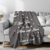 Couverture de mariage personnalisée avec nom et da