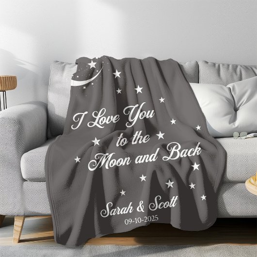 Couverture de mariage personnalisée avec nom et da