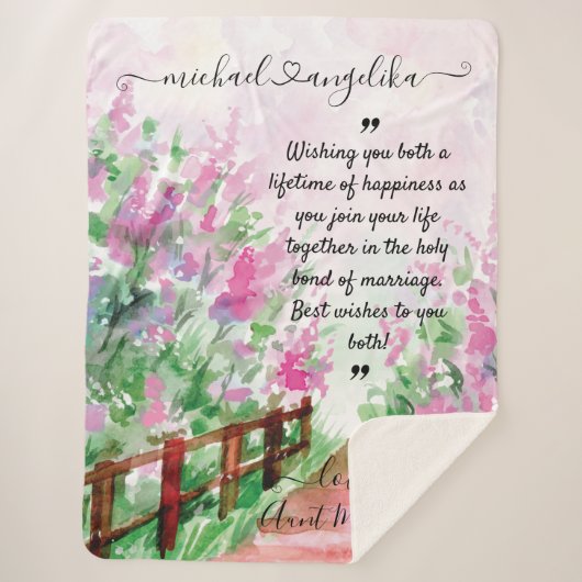 Couverture de message florale personnalisée pour l (Devant)