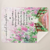 Couverture de message florale personnalisée pour l (Devant (Horizontal))