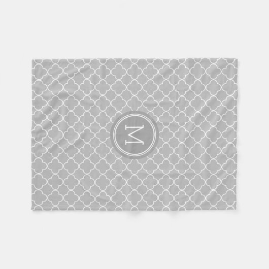 Couverture de monogramme de motif de Quatrefoil de (Devant (Horizontal))
