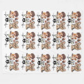 Couverture de Motif de chien mignon (Devant (Horizontal))
