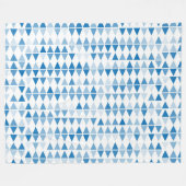 Couverture de Motif de triangle géométrique bleu m (Devant (Horizontal))
