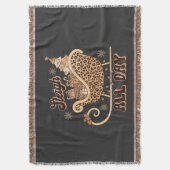 Couverture de Noël à motif guépard (devant Vertical)