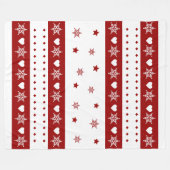 Couverture de Noël confortable - étoile et neige D (Devant (Horizontal))