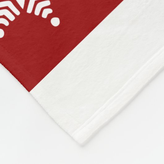 Couverture de Noël confortable - étoile et neige D (Coin)