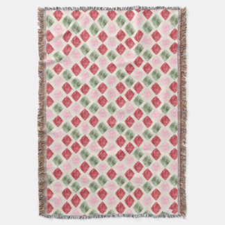 Couverture de Noël Cozy Cardinal à carreaux diaman