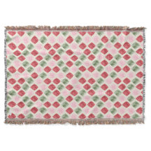 Couverture de Noël Cozy Cardinal à carreaux diaman