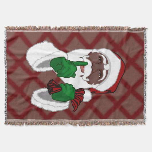 Couverture de Noël Cravate Santa Clause Jeter Couv (Devant)