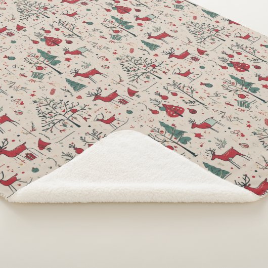 Couverture de Noël des rennes primitifs | Art popu (3/4)