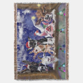 Couverture de Noël drôle de fête d'animaux de ferm (devant Vertical)