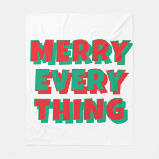 Couverture de Noël en polaire